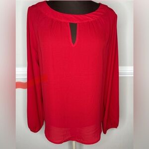 New York & Company Red Blouse